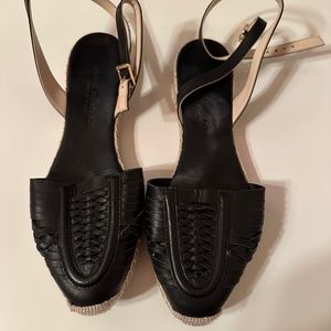 Leather espadrilles